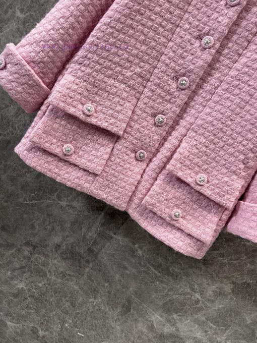ZW60266 Chanel 25C Early Spring New Pink Fine Grid Coat | Yb's Development Product Was Deeply A qqg8p8w3 - Image 8