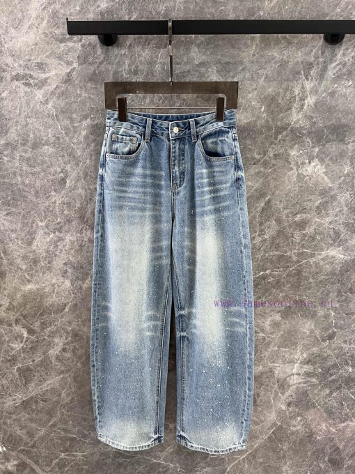 ZK60269 Alexander Wang 25Ss Early Spring New Inkjet Washed Cowboy Pants 丨 Made With High-qualit 4g5k1yvu