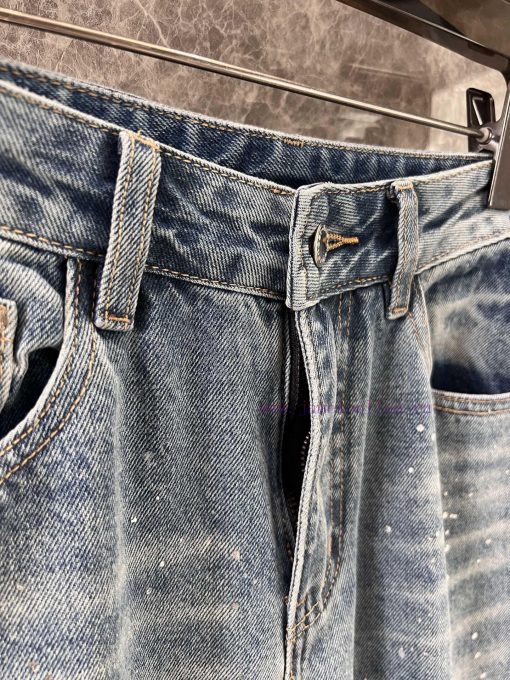 ZK60269 Alexander Wang 25Ss Early Spring New Inkjet Washed Cowboy Pants 丨 Made With High-qualit 4g5k1yvu - Image 6