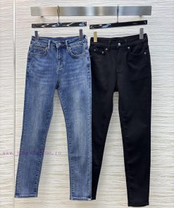 CK75607 Prada Versatile Collection 25ss Leather Brand Triangle Logo Small Leg Jeans. If You Wan oyfd9bfk