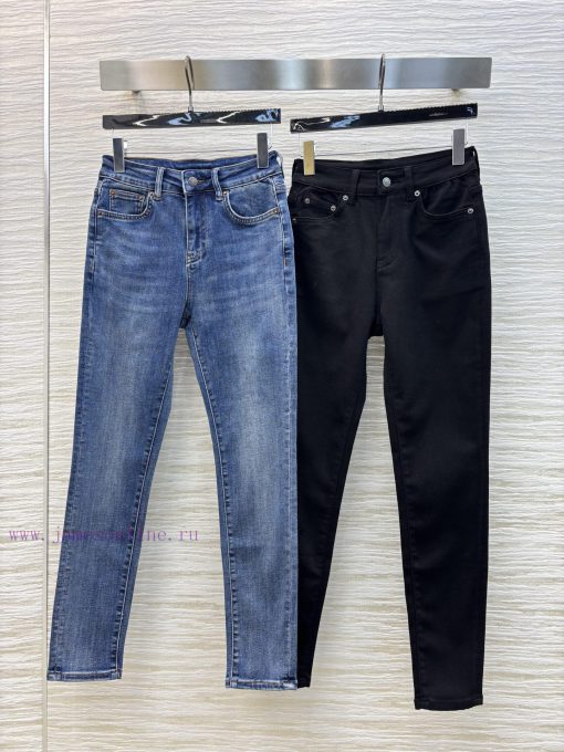 CK75607 Prada Versatile Collection 25ss Leather Brand Triangle Logo Small Leg Jeans. If You Wan oyfd9bfk