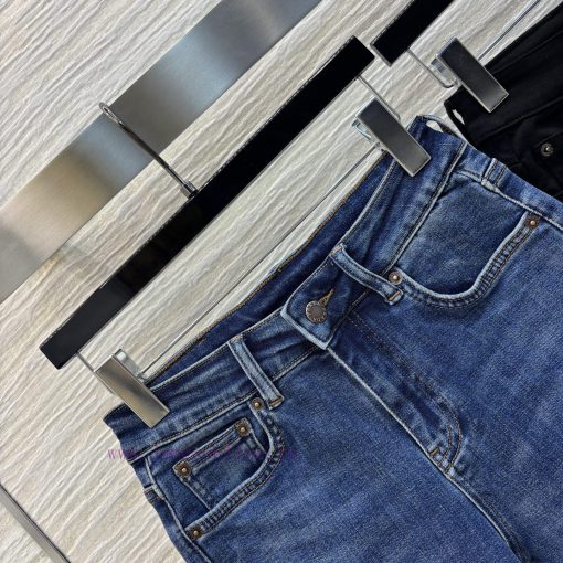 CK75607 Prada Versatile Collection 25ss Leather Brand Triangle Logo Small Leg Jeans. If You Wan oyfd9bfk - Image 4