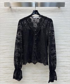 CT75609 Valentino 25 Spring/Summer New Collection V-neck Lace Two Piece Strap Set+V-neck Lace J e8c5azmw
