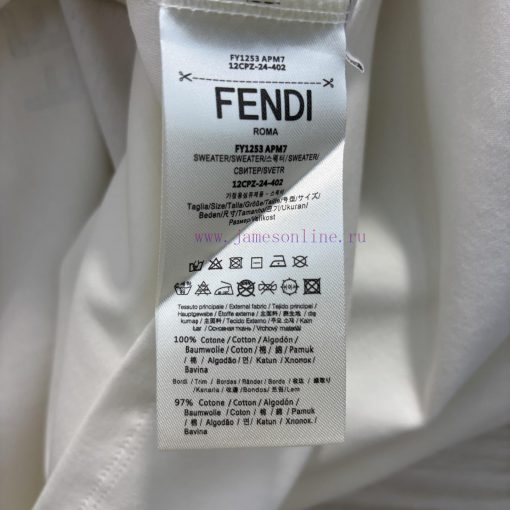CT75616 Fendi 25 Early Spring New Collection Painting Printed Loose Short Sleeve T-shirt. A Ver 8hr0p2qg - Image 10