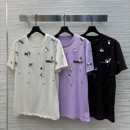 CT75619 Miu Miu 25 Early Spring New Collection Customized Heavy Duty Nail Diamond 3D Flower Cry n370xub0