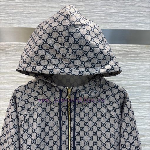 CW75625 Gucci 25 Spring/Summer New Collection Double G Hoodie Long Half Button Hoodie Loose Edi arzb2arp - Image 3