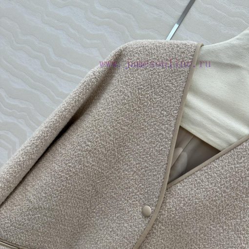AW72239 Prada's Smart And Stylish Looped Woolen Jacket With 100% Sheepskin Edge Craftsmanship C hv6nghug - Image 4