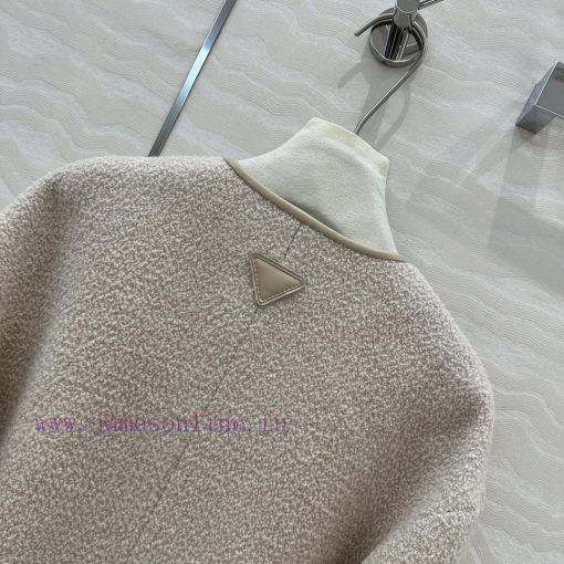 AW72239 Prada's Smart And Stylish Looped Woolen Jacket With 100% Sheepskin Edge Craftsmanship C hv6nghug - Image 10
