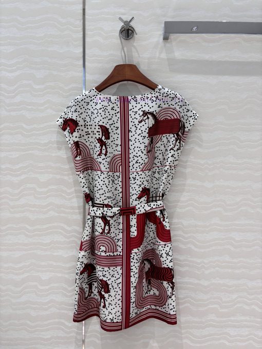 AL75658 H Pop Style Steed Pendant Positioning Printed Silk Dress With 100% Silk Twill Texture S 49tu0z5a - Image 10