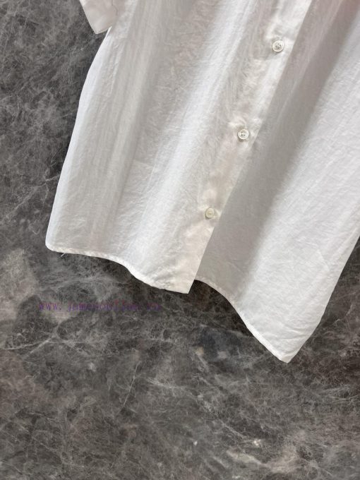 ZC60279 Miumi * 25Ss Spring/Summer New Intelligent Molecular College Style Double Collar White 16mblyj8 - Image 8