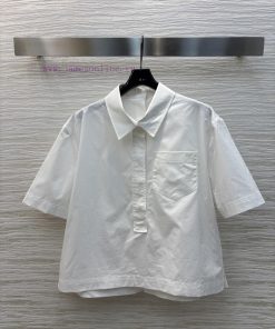 CC75676 Gucci 25 Early Spring New Collection Half Button Short Sleeve Shirt With Flip Collar Lo zwa7xpp9