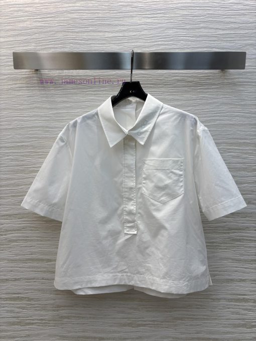 CC75676 Gucci 25 Early Spring New Collection Half Button Short Sleeve Shirt With Flip Collar Lo zwa7xpp9