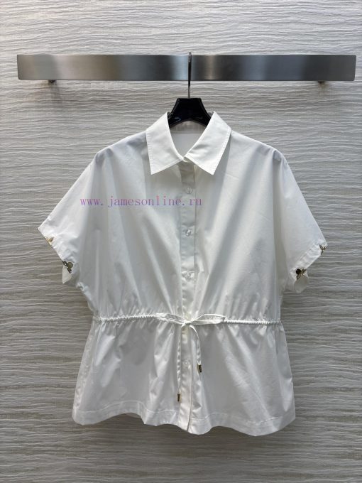 CC75677 Louis Vuitton 25 Early Spring New Collection Featuring A Collared Short Sleeved Waist C usc9wpam - Image 2