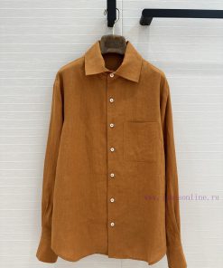 High End Quality 25ss Early Spring New Product BC75109 Loro Piana Old Money Style Linen Shirt T rm435o31