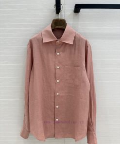 High End Quality 25ss Early Spring New Product BC75109 Loro Piana Old Money Style Linen Shirt T nba6bhyc