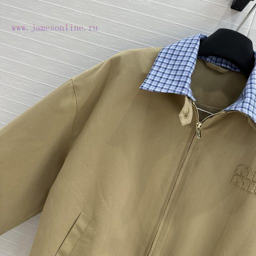 Strongly Recommend BW75689 Mi * 25 Early Spring New Retro Artistic Style Khaki Zipper Jacket Ja ijnffrfi - Image 4