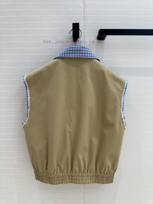 Strongly Recommend BW75688 Mi * 25 Early Spring New Retro Artistic Style Khaki Vest Jacket Sky z9grxpei - Image 10