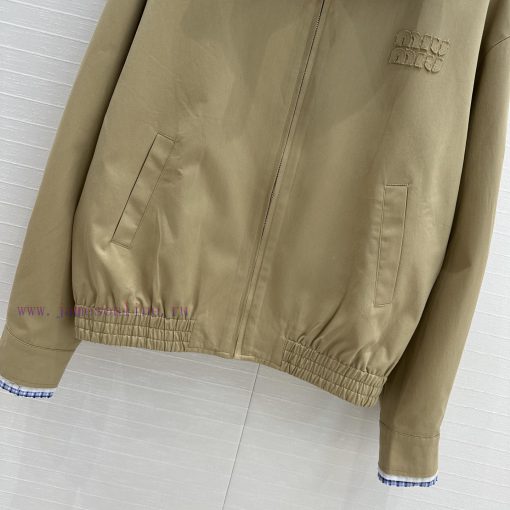 Strongly Recommend BW75689 Mi * 25 Early Spring New Retro Artistic Style Khaki Zipper Jacket Ja ijnffrfi - Image 7