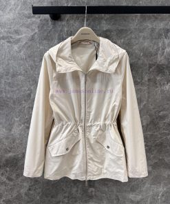 ZW60285 Burberry 25Ss Early Spring New Waist Double Zipper Hoodie Coat | The Fabric Texture Of 1mjn3k48