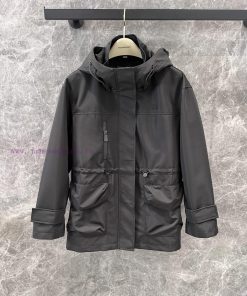 ZW60286 Burberry 25Ss Early Spring New Fashionable Workwear Waist Cinched Mid Length Hooded Tre ag1m1uf0