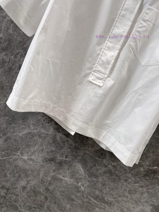 ZC60288 Gucci 25Ss Early Spring New Letter Embroidered Collar Half Button Short Sleeve Shirt 丨 g2xzjin2 - Image 8