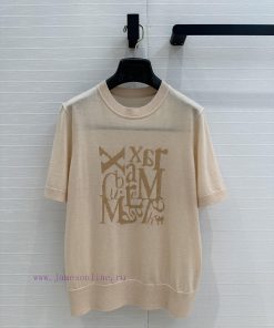 Highly Recommended BT75705 Max * 25 New Product Color Blocking Logo Jacquard Short Sleeved Knit tt6gi6br