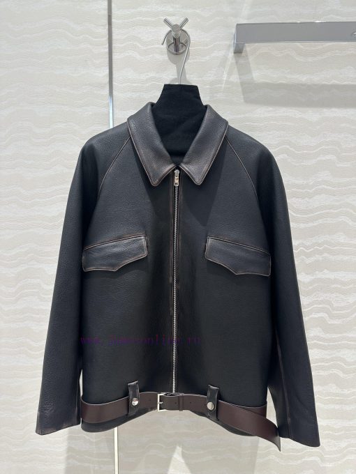 High End Jia Ling's AW69778 P Tailand Academy Style Unisex Shoulder Down Jacket Leather Jacket 45tedtzn - Image 2