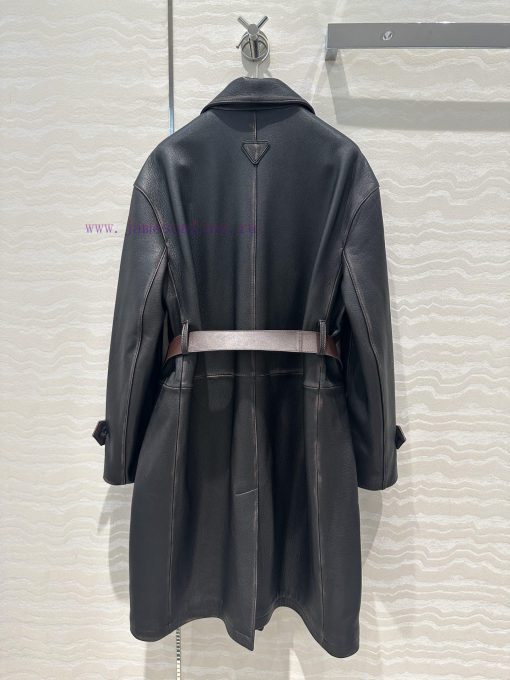 High End AW70625 P Tailand Academy Style Unisex Off Shoulder Large Jacket Long Leather Windbrea ji4txhc6 - Image 9