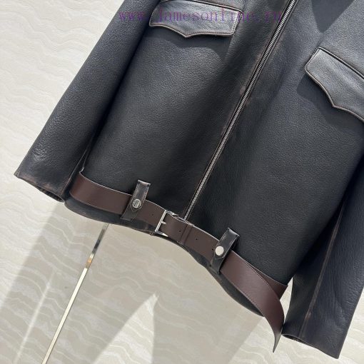 High End Jia Ling's AW69778 P Tailand Academy Style Unisex Shoulder Down Jacket Leather Jacket 45tedtzn - Image 7