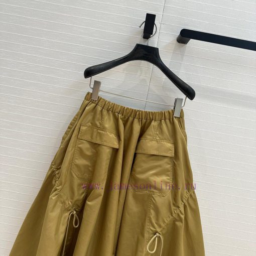 BB73737 Prada 25 Early Spring New Product Synchronized Elastic Waist Nylon Long Half Skirt Supe 4ndcotam - Image 3