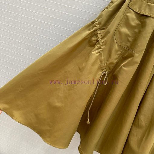 BB73737 Prada 25 Early Spring New Product Synchronized Elastic Waist Nylon Long Half Skirt Supe 4ndcotam - Image 7