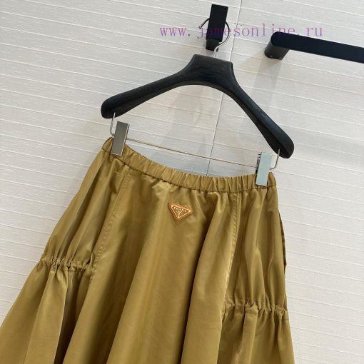 BB73737 Prada 25 Early Spring New Product Synchronized Elastic Waist Nylon Long Half Skirt Supe 4ndcotam - Image 10