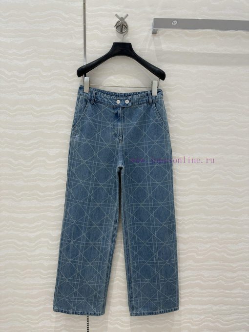 High End 🤞 AK75095 Miss Dior's New Product The Original Customized Plaid Retro Washed Straight w6j69g01 - Image 2