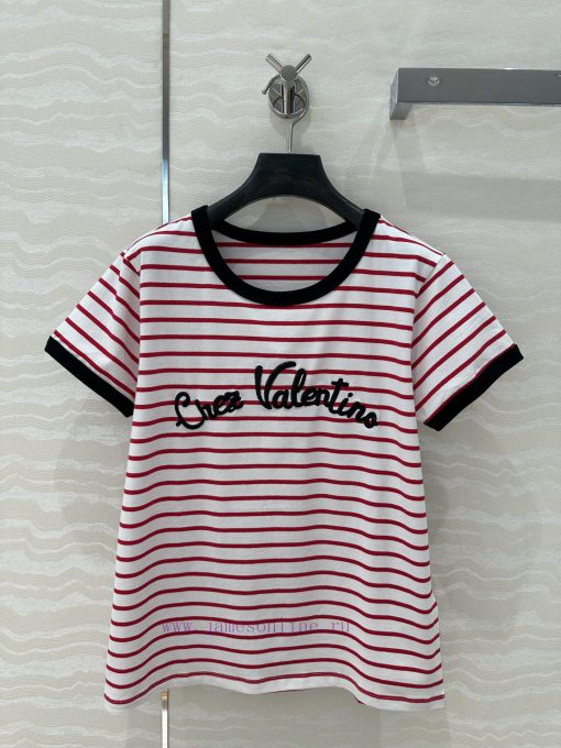 AT75750 V Series 25s Early Spring New Product Stripe Control Must Enter Pure Cotton Embroidered 5ticg3ef - Image 2