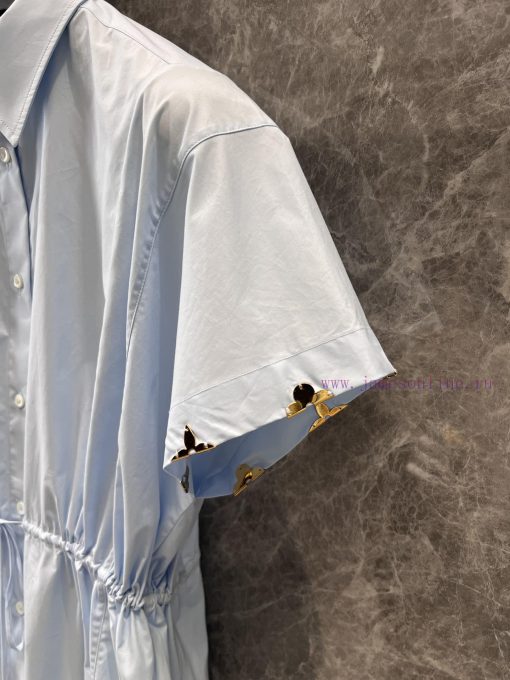 ZC60300 Louis Vuitton 25Ss Early Spring New Small Fly Sleeve Drawstring Lace Shirt | Yb Develop 47b0rl4c - Image 8
