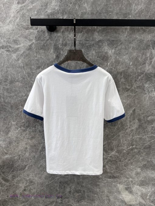 ZT60302 Gucci 25Ss Early Spring New 1921 Baggage Handler Badge Printed Round Neck Short Sleeved s1k8qwsz - Image 3