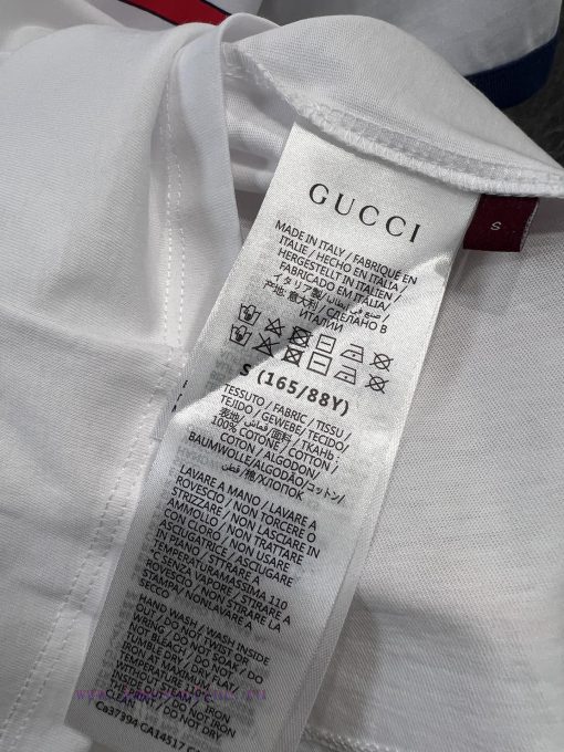ZT60302 Gucci 25Ss Early Spring New 1921 Baggage Handler Badge Printed Round Neck Short Sleeved s1k8qwsz - Image 10