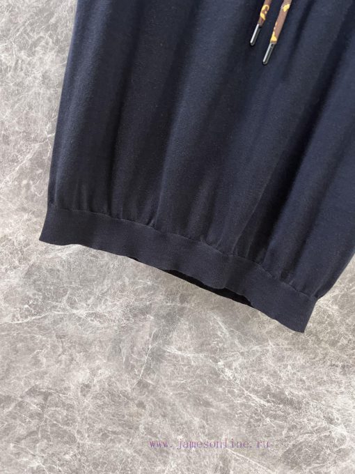 ZT60311 Louis Vuitton 25Ss Early Spring New Old Flower Drawstring Short Sleeve Knit Shirt Top | t5veo2jg - Image 9