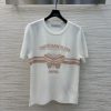 CT75762 Dior 25 Early Autumn New Collection Color Contrasting Letter Bow Knitted Short Sleeve T nb89fcnp