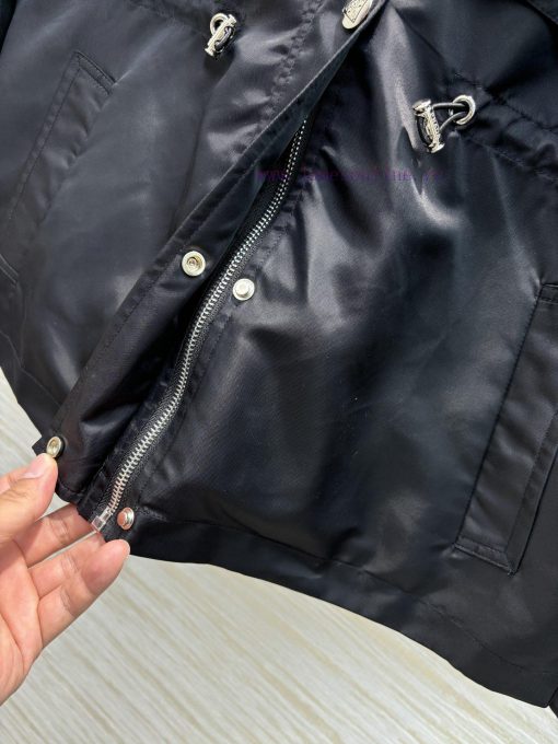 CW75767 Prada Early Spring New Collection Triangular Decorative Hooded Waist Coat Cool And Hand mxjfnttl - Image 7