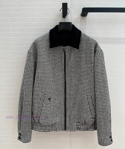 Strongly Recommend The BW75770 Di * 25 Early Spring New Product The Thousand Bird Grid Jacket J gt23af9w