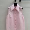 High End Quality 🤞 BC75773 Cha * 25c New Product French Simple Sleeveless Shirt Original Develo ikocn7os