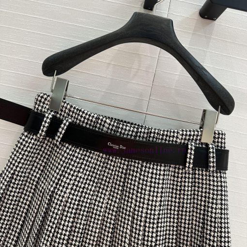 Strongly Recommend BB75771 Di * Early Spring New Product Leather Belt Thousand Bird Grid Folded x4zugug2 - Image 10