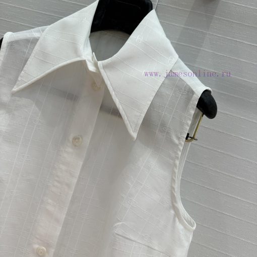 High End Quality 🤞 BC75773 Cha * 25c New Product French Simple Sleeveless Shirt Original Develo 72o2jm0o - Image 6