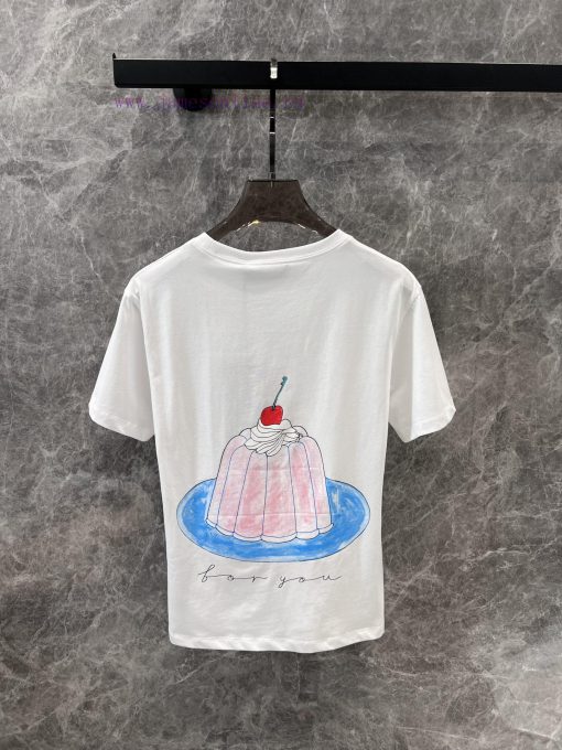 ZT60319 Gucci 25Ss Early Spring New Cherry Print Round Neck Short Sleeved T-shirt | Yb Developm sl1xa6bt - Image 3