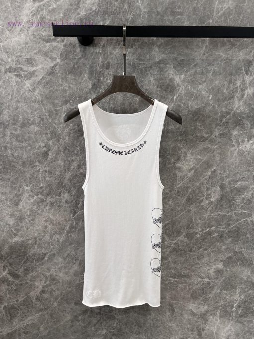 ZT60321 Chorme Heart 25ss Spring/Summer New Sanskrit Printed Tank Top | Produced For Multiple W s8e9hre2