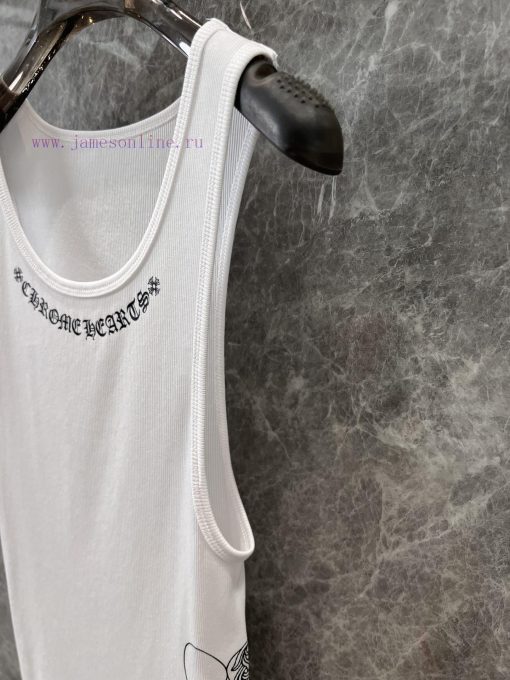 ZT60321 Chorme Heart 25ss Spring/Summer New Sanskrit Printed Tank Top | Produced For Multiple W s8e9hre2 - Image 7