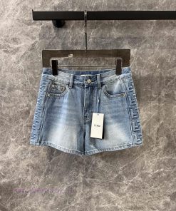 ZK60323 Fendi 25Ss Spring/Summer New Side Letter Embossed Cowboy Shorts | Produced As A Must-ha ibus72cu