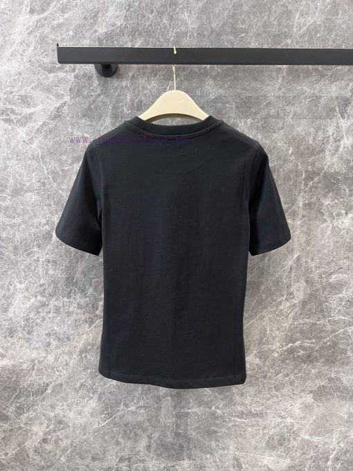 ZT60328 Burberry 25Ss Spring/Summer New Collection Letter B Logo Embroidered Round Neck Short S qzjo0h5b - Image 3