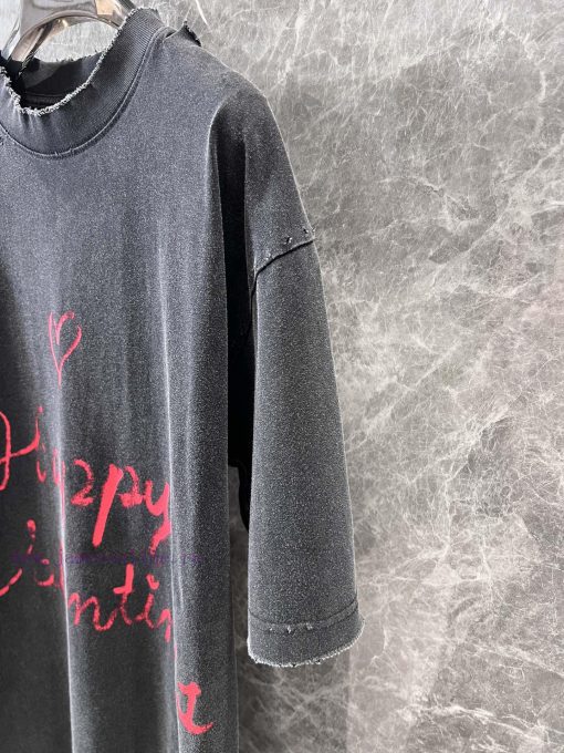 ZT60329 Balenciaga 25Ss Spring/Summer New Valentine's Day LOVEY Love Shaped Short Sleeved T-shi pbttrcoa - Image 7